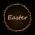 The inscription `Easter`. Background. Easter background Royalty Free Stock Photo